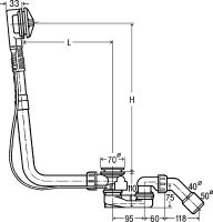 Слив-перелив Viega Multiplex 61631 полуавтомат без накладок арт-111069 — фото 3, Сливы-переливы