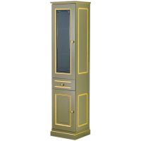 Шкаф пенал Migliore Ravenna 44 L Оливковый Золото арт-27072 — фото 1, Пеналы для ванной комнаты