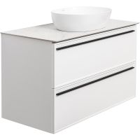 Тумба под раковину La Fenice Elba 100 подвесная Белая матовая арт-FNC-01-ELB-B-100-2 — фото 2, Тумбы под раковину