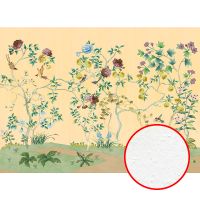 Фреска Ortograf Flora 31130 Фактура бархат FX Флизелин (3,7*2,7) Бежевый/Разноцветный, Цветы/Деревья/Птицы арт-31130 (бархат FX) — фото 1, Фрески