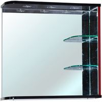 Зеркало Bellezza Рио 70 R с подсветкой Черное Красное арт-4613611061214 — фото 1, Зеркала в ванную комнату