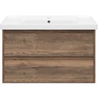 Товар: Тумба с раковиной Brevita Dallas 90 подвесная Дуб Галифакс олово арт-УТ000012647 - фото 2 Тумба с раковиной Brevita Dallas 90 подвесная Дуб Галифакс олово арт-УТ000012647 — фото 2, Тумбы с раковиной