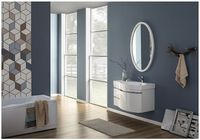 Зеркало Aquanet Сопрано 70 с подсветкой Белое арт-169607 — фото 5, Зеркала в ванную комнату