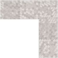 Зеркало Evoform Definite 76х56 в багетной раме - Соты алюминий 70 мм арт-BY 3051 — фото 3, Зеркала в ванную комнату