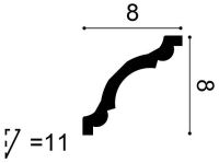 Карниз Orac Decor 2000x80x80 мм арт-CX123F — фото 3, Карнизы