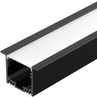 Профиль алюминиевый Arlight встраиваемый Черный арт-036513 — фото 1, Профили для светодиодных лент