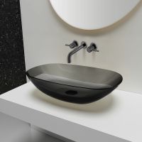 Смеситель для раковины Vincea Groove Вороненая сталь арт-VBFW-4G1GM — фото 2, Смесители для раковины