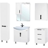 Шкаф пенал Bellezza Лагуна 35 L Белый арт-4622107002013 — фото 3, Пеналы для ванной комнаты