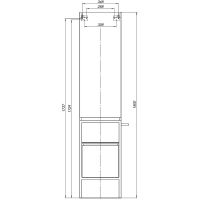 Шкаф пенал Allen Brau Priority 40 R Папирус матовый арт-1.31005.PWM — фото 15, Пеналы для ванной комнаты