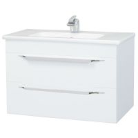 Тумба под раковину Bellezza Луиджи 75 подвесная Белая арт-4639212110014 — фото 1, Тумбы под раковину