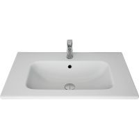 Тумба с раковиной Brevita 50 Shades of Grey Кристиан 80 подвесная Черная матовая Серая матовая арт-УТ000014240 — фото 6, Тумбы с раковиной