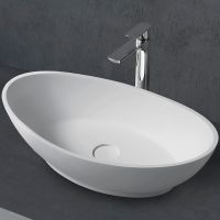 Раковина-чаша Abber Stein 62 Белая матовая арт-AS2610 — фото 2, Раковины накладные