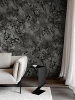 Обои Wiganford by Solo Hampton Винил на флизелине (1,06*10,05) Черный/Серебряный, Мрамор арт-DTT2122 — фото 4, Обои для стен