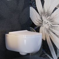 Унитаз Berges Ego XL подвесной с сиденьем Микролифт арт-082138 — фото 7, Подвесные унитазы