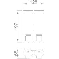 Товар: Диспенсер для жидкого мыла Nofer Серый арт-03032.T - фото 2 Диспенсер для жидкого мыла Nofer Серый арт-03032.T — фото 2, Диспенсеры для жидкого мыла