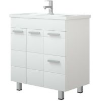 Тумба под раковину Corozo Денвер 80 Z2 Белая арт-SD-00000531 — фото 1, Тумбы под раковину