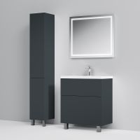 Товар: Тумба под раковину AM.PM Gem 75 Графит матовый арт-M90FSX07522GM32 - фото 7 Тумба под раковину AM.PM Gem 75 Графит матовый арт-M90FSX07522GM32 — фото 7, Тумбы под раковину