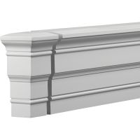 Торцевой элемент Европласт 67x137x67 мм арт-4.34.332 — фото 1, Фасадный декор