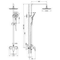 Душевая система Aquatek Бетта Хром арт-AQ2160CR — фото 6, Душевые стойки