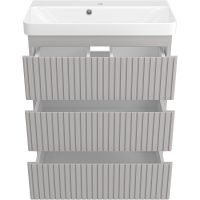 Тумба с раковиной Brevita Victory 70 Серый шелк арт-УТ000023621 — фото 4, Тумбы с раковиной