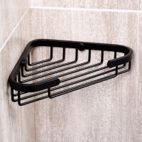 Полка корзина WasserKRAFT угловая Черная матовая арт-K-733B — фото 2, Полки для ванной и душа