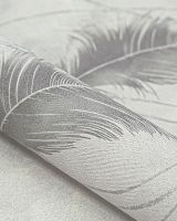 Обои Solo Soft Air Винил на флизелине (1,06*10) Серый/Бежевый, Перья арт-SL8872-15 — фото 2, Обои для стен