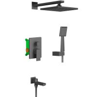 Душевая система Timo Selene Черный арт-SX-3069/03SM — фото 1, Встраиваемые душевые комплекты