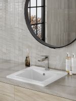 Раковина Orange 41 Белая арт-B03-410w — фото 3, Раковины встраиваемые сверху