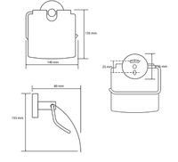 Держатель туалетной бумаги Bemeta Omega с крышкой Хром арт-104112012 — фото 2, Держатели туалетной бумаги