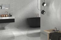 Керамическая плитка Emigres Hit Mos Gris настенная 25х75 см арт-49668 — фото 2, Керамическая плитка