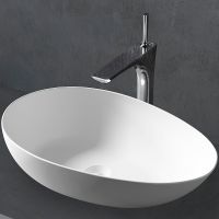 Товар: Раковина-чаша Abber Stein 60 Белая матовая арт-AS2615 - фото 2 Раковина-чаша Abber Stein 60 Белая матовая арт-AS2615 — фото 2, Раковины накладные