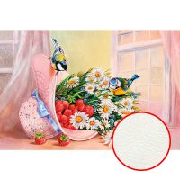 Фреска Ortograf Цветы 8235 Фактура флок FLK Флизелин (1,8*1,2) Разноцветный, Цветы/Птицы/Живопись арт-8235 (флок FLK) — фото 1, Фрески