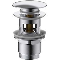 Донный клапан Vincea click-clack Хром арт-DPU-1B01CH — фото 1, Донные клапаны