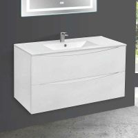 Тумба под раковину Vincea Mia 100 подвесная G.White арт-VMC-2MC100GW — фото 1, Тумбы под раковину