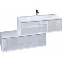 Тумба под раковину Marka One Milacco 100П подвесная Pure White арт-У72787 — фото 1, Тумбы под раковину