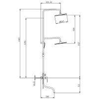 Душевая система Splenka Хром арт-S51.24 — фото 2, Душевые стойки
