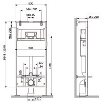 Товар: Инсталляция AM.PM MasterFit для унитаза без клавиши смыва арт-I012710 - фото 4 Инсталляция AM.PM MasterFit для унитаза без клавиши смыва арт-I012710 — фото 4, Инсталляции для унитазов