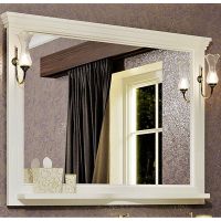 Зеркало Opadiris Риспекто 120 Слоновая кость с выключателем арт-00-00007050 — фото 1, Зеркала в ванную комнату