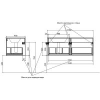 Тумба с раковиной Эстет Dallas Luxe 115 R подвесная Белая арт-ФР-00002303 — фото 8, Тумбы с раковиной