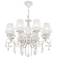 Люстра Maytoni Elegant Grace Белая Золото арт-ARM247-08-G — фото 6, Люстры