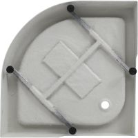 Акриловый поддон для душа Aquanet HX515 90x90 Белый арт-293844 — фото 4, Акриловые душевые поддоны