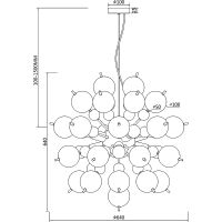 Товар: Подвесной светильник Maytoni Modern Bolla Дымчатый Хром арт-MOD133PL-08CH - фото 3 Подвесной светильник Maytoni Modern Bolla Дымчатый Хром арт-MOD133PL-08CH — фото 3, Подвесные светильники