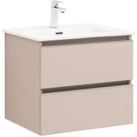 Тумба под раковину Aquanet Вега 60 подвесная Бежевая арт-329583 — фото 1, Тумбы под раковину