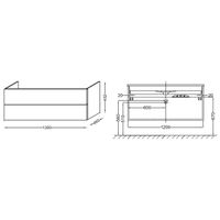 Товар: Тумба под раковину Jacob Delafon Vox 120 подвесная Белый блестящий лак арт-EB2021-RA-G1C - фото 3 Тумба под раковину Jacob Delafon Vox 120 подвесная Белый блестящий лак арт-EB2021-RA-G1C — фото 3, Тумбы под раковину