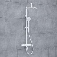 Товар: Душевая система WasserKRAFT с термостатом Белая матовая арт-A188.257.155.WM Thermo - фото 6 Душевая система WasserKRAFT с термостатом Белая матовая арт-A188.257.155.WM Thermo — фото 6, Душевые стойки