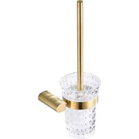 Ершик для унитаза CeramaLux Florenzia Золото матовое арт-63113 — фото 1, Ершики для унитаза