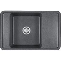 Кухонная мойка Aquaton Беллис 78 Графит арт-1A725032BS210 — фото 1, Кухонные мойки