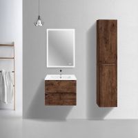 Тумба под раковину Vincea Mia Slim 60 подвесная R.Wood арт-VMC-2MC600S1RW — фото 2, Тумбы под раковину