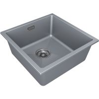 Кухонная мойка Paulmark Lumi 45 UNI Серый металлик арт-LU45-GRM — фото 2, Кухонные мойки