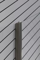 Шторка на ванну Allen Brau Priority 80 профиль Серебро браш стекло прозрачное арт-3.31024.BA — фото 10, Шторки для ванной распашные